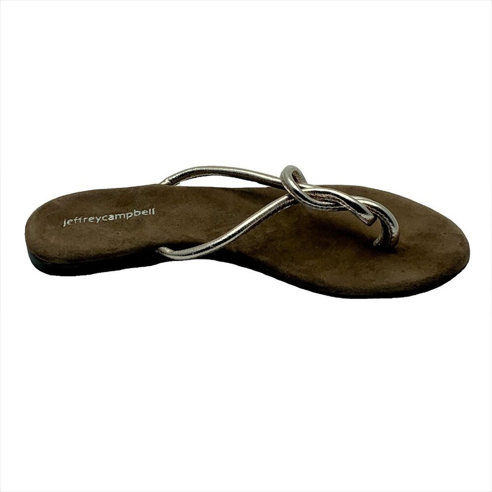Jeffrey Campbell Womens Tan & Silver Sandals Size 6 - Picture 5 of 5